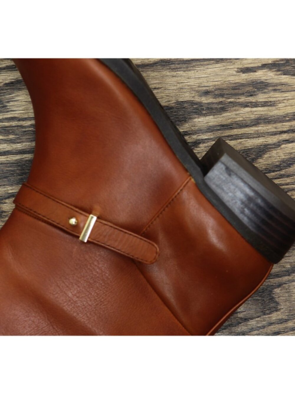 NWT On 34th Womens Firesse Riding Boots 10019685500 Cognac Leather Brown 6.5\M - Picture 11 of 11